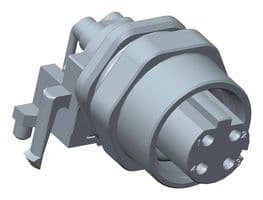 MSDS-04PFFR-SF7003 - AMPHENOL LTW - MSDS-04PFFR-SF7003 - Sensor Connector, M Series, M12, Female, 4 Positions, Screw Socket, Right Angle Panel Mount