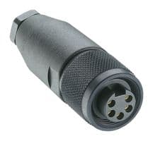 RKC 50/11 - LUMBERG AUTOMATION - RKC 50/11 - Sensor Connector, RKC Series, 7/8", Female, 4P + PE Positions, Screw Socket, Straight Cable Mount