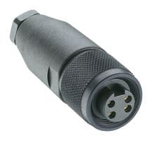 RKC 40/9 - LUMBERG AUTOMATION - RKC 40/9 - Sensor Connector, RKC Series, 7/8", Female, 3P + PE Positions, Screw Socket, Straight Cable Mount