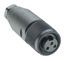 11209 - LUMBERG AUTOMATION - 11209 - Sensor Connector, RKC Series, 7/8", Female, 2P + PE Positions, Screw Socket, Straight Cable Mount