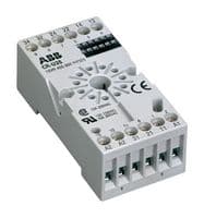 1SVR405660R0000 - ABB - 1SVR405660R0000 - Relay Socket, DIN Rail, Screw, 12 Pins, 10 A, 250 VAC, CR-U Series