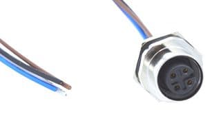 FPM12A04I12AF01 - NORCOMP - FPM12A04I12AF01 - Sensor Cable, 4 Pos, M12 Plug, Free End, 4 Positions, 304.8 mm, 12 ", VULCON Series