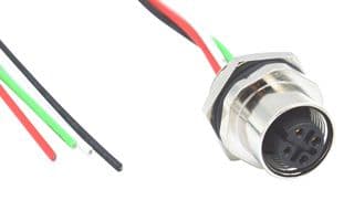 FPM12A04I12AF02 - NORCOMP - FPM12A04I12AF02 - Sensor Cable, 4 Pos, M12 Plug, Free End, 4 Positions, 304.8 mm, 12 ", VULCON Series