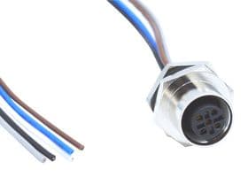 FPM12A05I12CF01 - NORCOMP - FPM12A05I12CF01 - Sensor Cable, 5 Pos, M12 Plug, Free End, 5 Positions, 304.8 mm, 12 ", VULCON Series