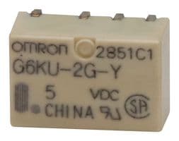 G6KU-2G-Y DC5 - OMRON ELECTRONIC COMPONENTS - G6KU-2G-Y DC5 - Signal Relay, 5 VDC, DPDT, 1 A, G6K Series, Surface Mount, Latching Single Coil