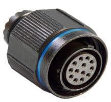DTS26W11-98SN - DEUTSCH - TE CONNECTIVITY - DTS26W11-98SN - Circular Connector, DTS Series, MIL-DTL-38999 Series III, Straight Plug, 6 Contacts, Crimp Socket