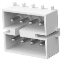 350212-1 - AMP - TE CONNECTIVITY - 350212-1 - Rectangular Power Connector, 8 Contacts, Commercial MATE-N-LOK, PCB Mount, Through Hole, 4.95 mm