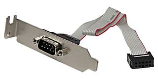 PLATE9MLP - STARTECH - PLATE9MLP - Computer Cable, 9 Pin Serial Male to 10 Pin Motherboard Header LP Slot Plate