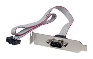 PLATE9M16LP - STARTECH - PLATE9M16LP - Computer Cable, Serial Port Header & LP Bracket, DB-9 to 10 Pin Motherboard