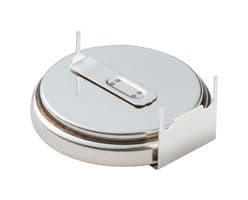 CR2450W-HE6 - MURATA - CR2450W-HE6 - Battery, 3 V, 24.5mm Coin Cell, Lithium Manganese Dioxide, 550 mAh, PCB Pins, 1