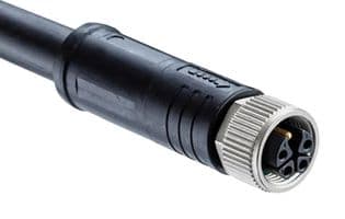 M12K-05BFDM-SL8S01 - AMPHENOL LTW - M12K-05BFDM-SL8S01 - Sensor Cable, M12 Receptacle, Free End, 5 Positions, 1 m, 3.3 ft, M Series