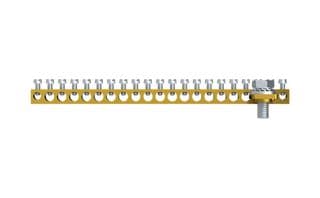 1SKP011914R0004 - ABB - 1SKP011914R0004 - Earth Terminal Bar Kit, 4 Way, 100 A, Brass, Miniature Circuit Breaker Boards