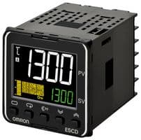 E5CD-QX2A6M-000 - OMRON INDUSTRIAL AUTOMATION - E5CD-QX2A6M-000 - Temperature Controller, 1/16 DIN, ON/OFF Control, PID Control, -200 °C to 2300 °C, 100 V to 240 V