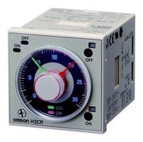 H3CR-F8N 100-240VAC/100-125VDC - OMRON INDUSTRIAL AUTOMATION - H3CR-F8N 100-240VAC/100-125VDC - Analogue Timer, Plug-in, Twin, 8-Pin, 1/16 DIN, 0.05s - 300h, 5 A, 100-240 VAC, 100-125 VDC