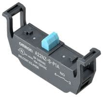 A22NZ-S-P1A - OMRON INDUSTRIAL AUTOMATION - A22NZ-S-P1A - Contact Block, SPST-NO, 10 A, 120 VAC, A22N Series, Clamp