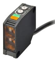 E3JK-DN11 2M - OMRON INDUSTRIAL AUTOMATION - E3JK-DN11 2M - Photoelectric Sensor, 2.5 m, NPN Open Collector, 100 mA Output, 10 VDC to 30 VDC