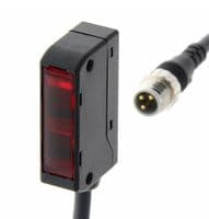 E3S-LS3PW-M5J 0.3M - OMRON INDUSTRIAL AUTOMATION - E3S-LS3PW-M5J 0.3M - Photoelectric Sensor, 60 mm, PNP Open Collector, 100 mA Output, 12 VDC to 24 VDC