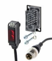 E3T-SR23-M5J 0.3M - OMRON INDUSTRIAL AUTOMATION - E3T-SR23-M5J 0.3M - Photoelectric Sensor, PNP Open Collector, 200 mm, 50 mA, 12 V to 24 V