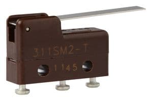 311SM2 - HONEYWELL - 311SM2 - Microswitch, Subminiature, Straight Lever, SPDT, Solder Lug, 5 A, 28 V