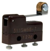 311SM68-T - HONEYWELL - 311SM68-T - Microswitch, Subminiature, Roller Lever, SPDT, Solder, 1 A, 30 V