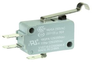 V15T16-EZ200A04-K - HONEYWELL - V15T16-EZ200A04-K - Microswitch, Standard, Simulated Roller Lever, SPDT, Quick Connect, 16 A