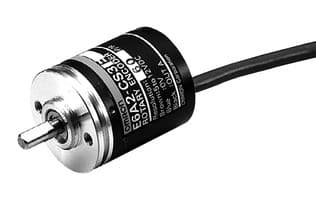 E6A2-CS5C 360P/R 2M - OMRON INDUSTRIAL AUTOMATION - E6A2-CS5C 360P/R 2M - Rotary Encoder, Optical, 12 to 24 VDC, 360 PPR, 5000 rpm, NPN Open Collector, 4 mm Shaft, 2 m