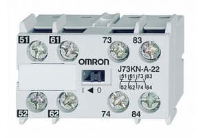 J73KN-A-22 - OMRON INDUSTRIAL AUTOMATION - J73KN-A-22 - Auxiliary Contact Block, 2 NO + 2 NC Contacts, J7KNA-AR Relay