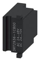 3RT2936-1CB00 - SIEMENS - 3RT2936-1CB00 - Surge Suppressor, RC Element, 24 VAC to 48 VAC/24 VDC to 70 VDC, S2, Contactor