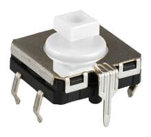 B3W-4050S BY OMZ - OMRON ELECTRONIC COMPONENTS - B3W-4050S BY OMZ - Tactile Switch, B3W Series, Top Actuated, Through Hole, Plunger for Cap, 200 gf, 50mA at 24VDC