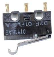 D2F-01FL3-A - OMRON ELECTRONIC COMPONENTS - D2F-01FL3-A - Microswitch, Ultra Subminiature, Simulated Roller Lever, SPDT, PC Pin, 100 mA, 30 V