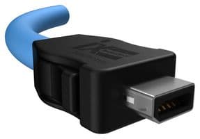 ND9ACB250A - AMPHENOL COMMUNICATIONS SOLUTIONS - ND9ACB250A - Ethernet Cable, Cat6a, IX Type A Plug to IX Type A Plug, 500 mm, 19.6 "