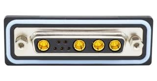 CDFS9W4203L212 - NORCOMP - CDFS9W4203L212 - Combination Layout D Sub Connector, IP67, NANOOK Series, DB-9W4, Receptacle, 9 Contacts