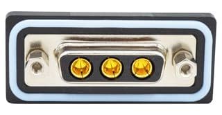 CDFV3W3213L211 - NORCOMP - CDFV3W3213L211 - Combination Layout D Sub Connector, IP67, NANOOK Series, DA-3W3, Receptacle, 3 Contacts, 3 Power
