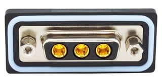 CDFV3W3213L251 - NORCOMP - CDFV3W3213L251 - Combination Layout D Sub Connector, IP67, NANOOK Series, DA-3W3, Receptacle, 3 Contacts, 3 Power