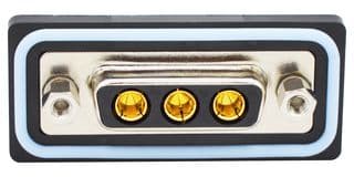 CDFV3W3213L451 - NORCOMP - CDFV3W3213L451 - Combination Layout D Sub Connector, IP67, NANOOK Series, DA-3W3, Receptacle, 3 Contacts, 3 Power