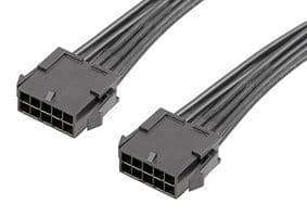 214757-2103 - MOLEX - 214757-2103 - Cable Assembly, Micro-Fit 3.0 Plug to Micro-Fit 3.0 Plug, 10 Ways, 3 mm, 2 Row, 600 mm, 23.6 "