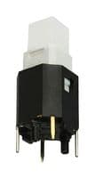 CFPB-1CC-4W6 - NIDEC COMPONENTS - CFPB-1CC-4W6 - Pushbutton Switch, CFPB Series, SPST, Off-(On), Square, White