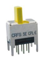 CRFS-2202W - NIDEC COMPONENTS - CRFS-2202W - Slide Switch, DPDT, On-On, Through Hole, CRFS Series, 100 mA