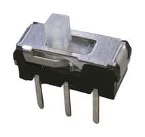 MHS221 - NIDEC COMPONENTS - MHS221 - Slide Switch, DPDT, On-On, Through Hole, MHS Series, 200 mA
