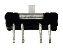 MHS231 - NIDEC COMPONENTS - MHS231 - Slide Switch, DP3T, On-On-On, Through Hole, MHS Series, 200 mA