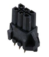 44769-0602 - MOLEX - 44769-0602 - PCB Receptacle, Board-to-Board, Wire-to-Board, 3 mm, 2 Rows, 6 Contacts, Female Receptacle