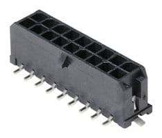 43045-2007 - MOLEX - 43045-2007 - Pin Header, Power, Wire-to-Board, 3 mm, 2 Rows, 20 Contacts, Micro-Fit 3.0 43045 Series