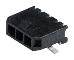 43650-0314 - MOLEX - 43650-0314 - Pin Header, Wire-to-Board, 3 mm, 1 Rows, 3 Contacts, Surface Mount Right Angle