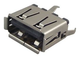 105057-0001 . - MOLEX - 105057-0001 . - USB Connector, USB Type A, USB 2.0, Receptacle, 4 Ways, Through Hole Mount