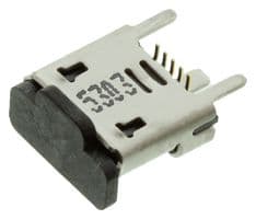 105133-0002 - MOLEX - 105133-0002 - USB Connector, Micro USB Type B, USB 2.0, Receptacle, 5 Ways, Surface Mount, Straight