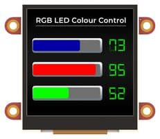 PIXXILCD-25P4 - 4D SYSTEMS - PIXXILCD-25P4 - HMI Panel, LCD TFT Display, 300 cd/m2, 240 x 240 Pixels, 15 Way FPC