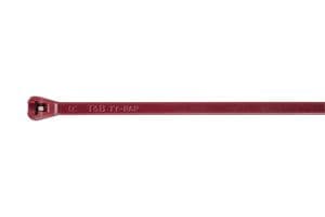 7TAG009000R0330 - ABB - 7TAG009000R0330 - Cable Tie, Ty-Rap, Fluoropolymer, Maroon, 92 mm, 2.3 mm, 22 mm, 80 N