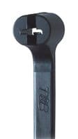 7TCG009460R0103 - ABB - 7TCG009460R0103 - Cable Tie, Ty-Rap, Nylon 6.6, Stainless Steel Barb, Black, 223 mm, 6.9 mm, 51 mm, 540 N