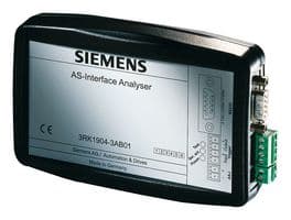 3RK1904-3AB01 - SIEMENS - 3RK1904-3AB01 - AS-Interface Diagnostic Device, Analyser, V2, 500 V, 70 mA, IP20, 150 x 90 x 30 mm