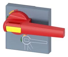 8UD1861-0AB15 - SIEMENS - 8UD1861-0AB15 - Handle, 140 mm, Red-Yellow, Door Coupling Rotary Operating Mechanisms